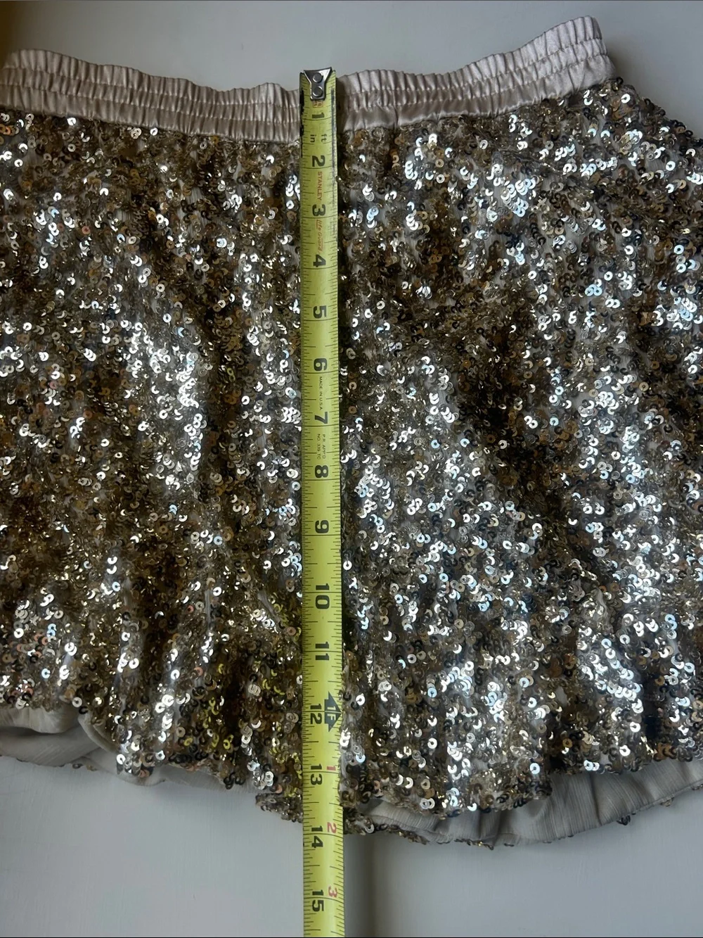 GAP kids Sequined Gold Skirt- Large/10